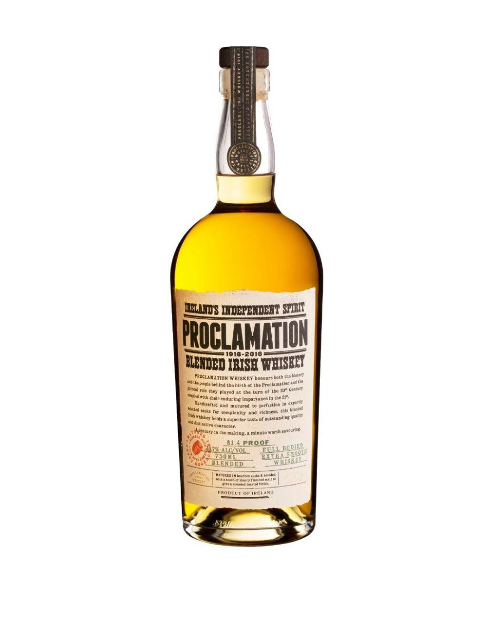 PROCLAMATION BLENDED IRISH WHISKEY