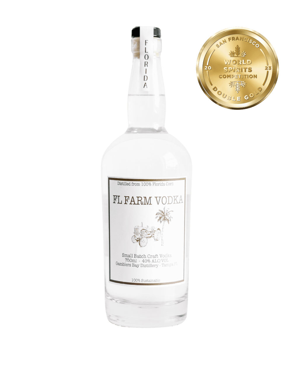 GAMBLERS BAY DISTILLERY FLORIDA FARM VODKA