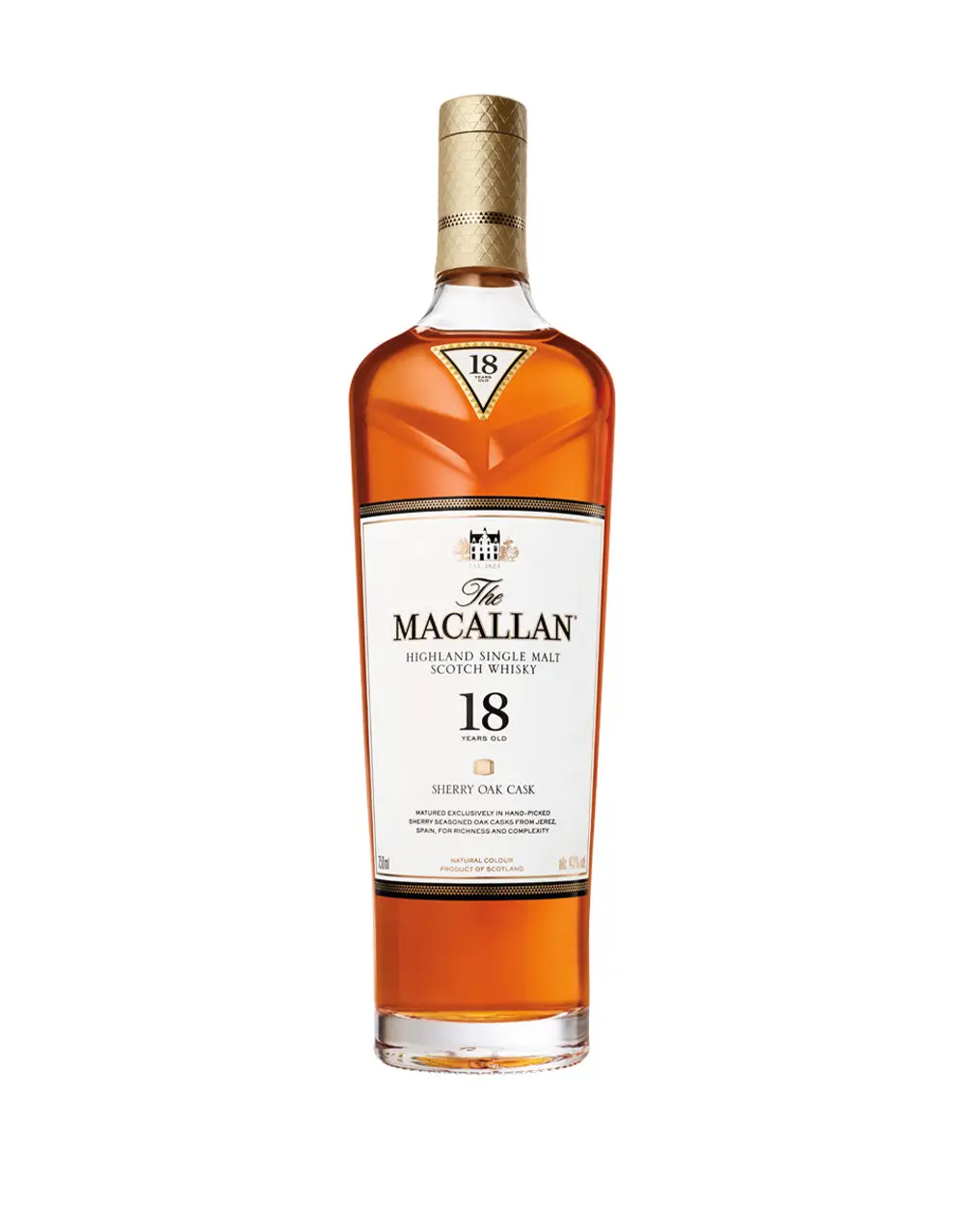 THE MACALLAN SHERRY OAK 18 YEARS OLD SINGLE MALT WHISKY