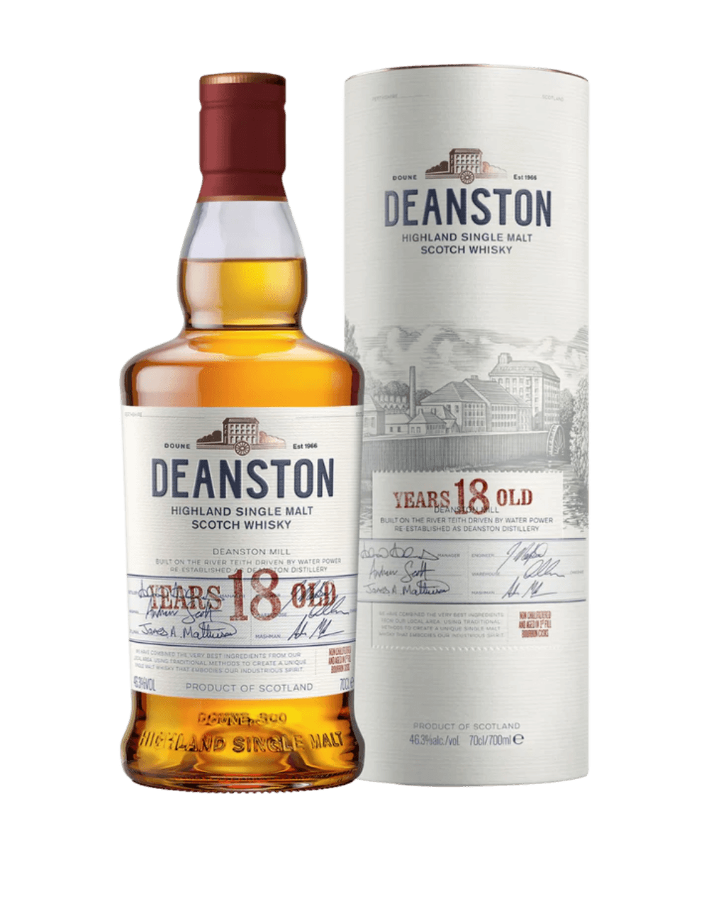 DEANSTON 18-YEAR-OLD OAK HIGH SCOTCH WHISKY