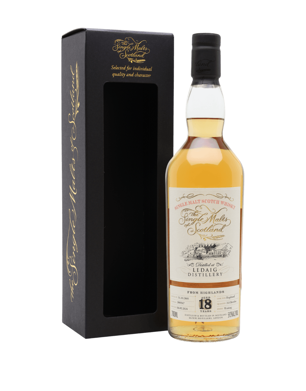 SINGLE MALTS OF SCOTLAND 2005 18 YEAR OLD LEDAIG CASK 300347