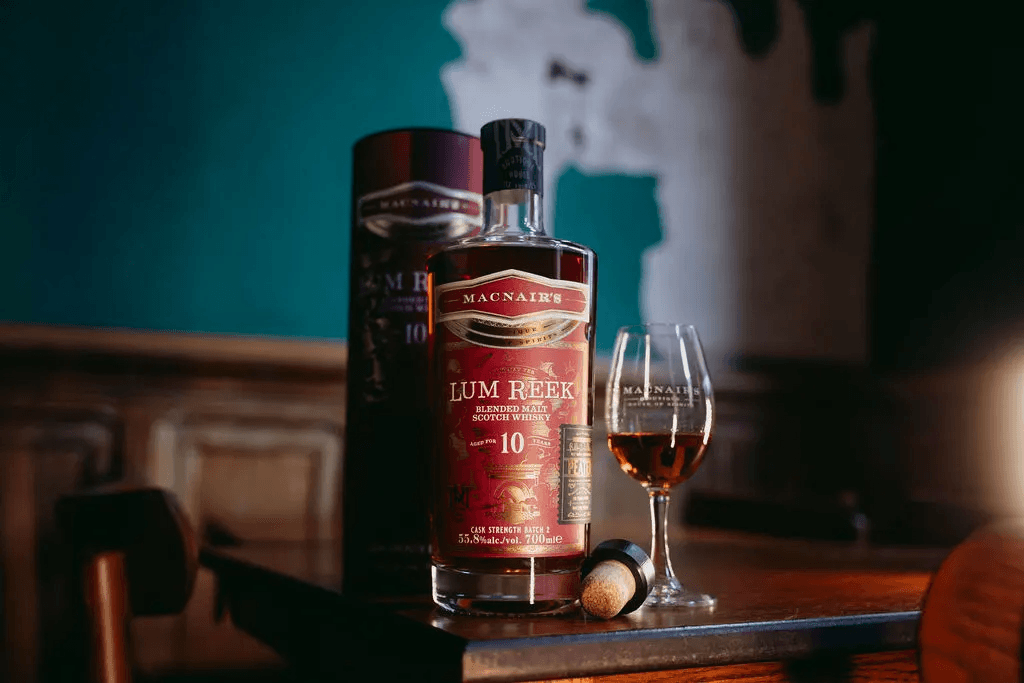 MACNAIR'S LUM REEK 10 YEAR OLD CASK STRENGTH PEATED BLENDED MALT