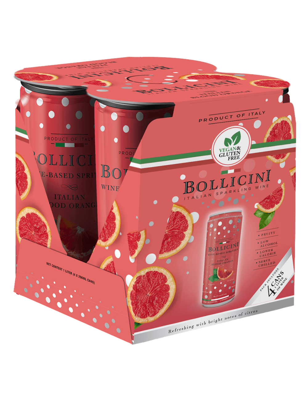 BOLLICINI BLOOD ORANGE SPRITZER