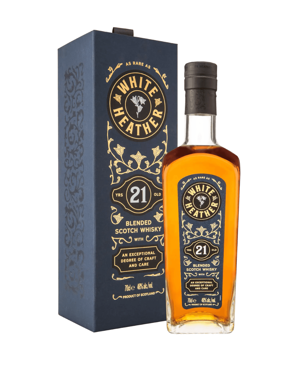 WHITE HEATHER 21 YEAR OLD SCOTCH WHISKY
