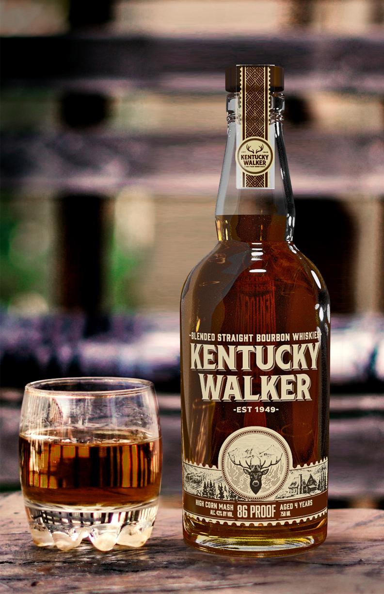 KENTUCKY WALKER BOURBON® WHISKEY 86 PROOF
