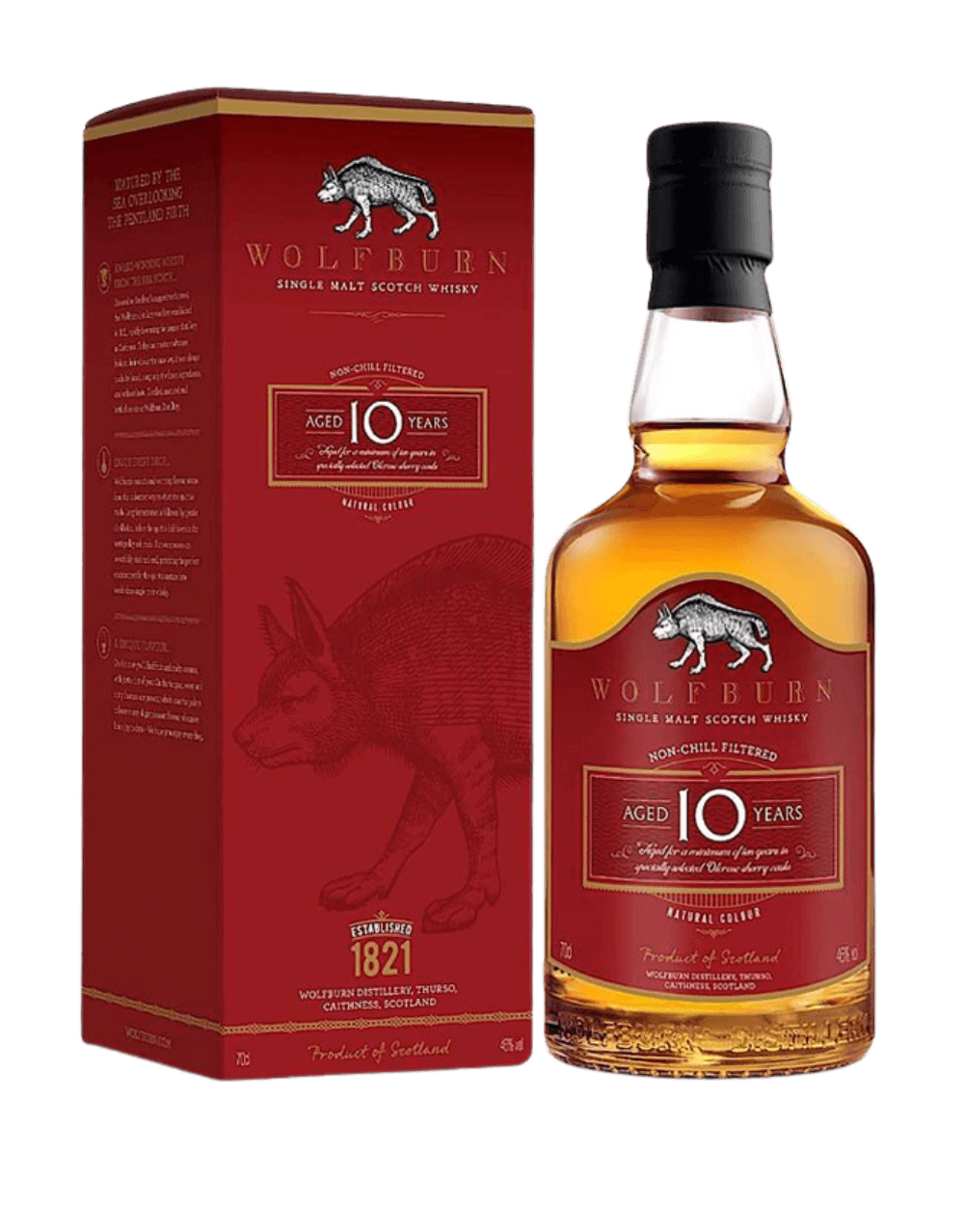WOLFBURN 10 YEAR OLD SINGLE MALT SCOTCH WHISKY