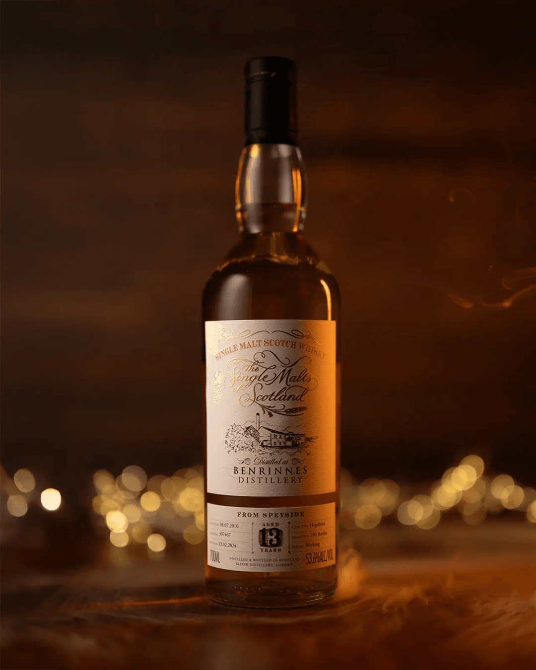 SINGLE MALTS OF SCOTLAND 2010 13 YEAR OLD BENRINNES CASK 307467