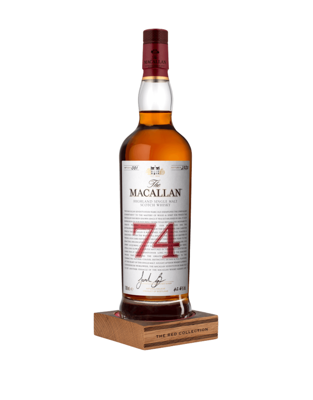 THE MACALLAN RED COLLECTION 74 YEARS OLD