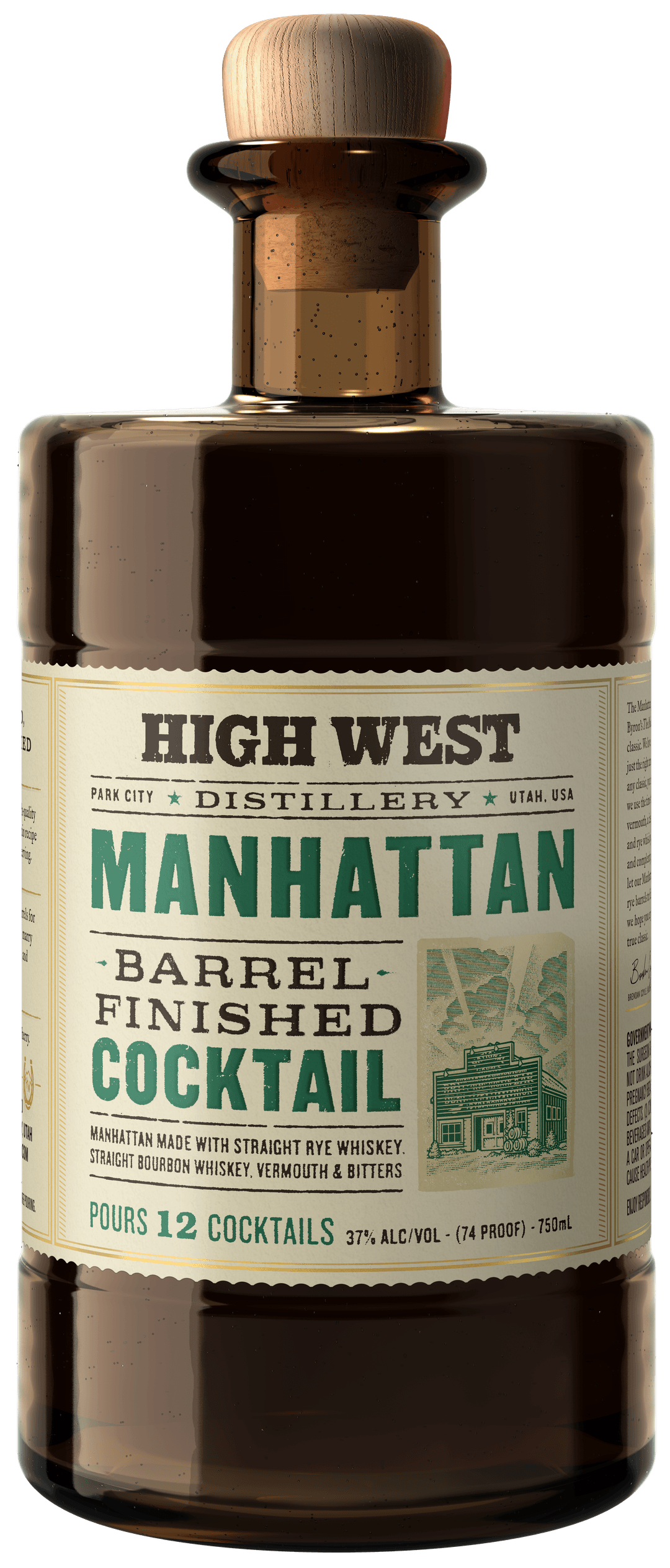 High West Manhattan Barrel Finished Cocktail Other