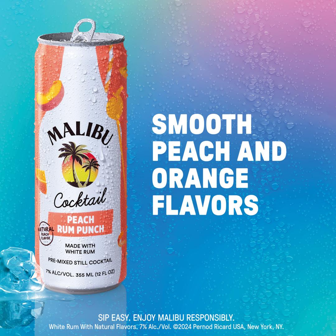 MALIBU® PEACH RUM PUNCH COCKTAILS
