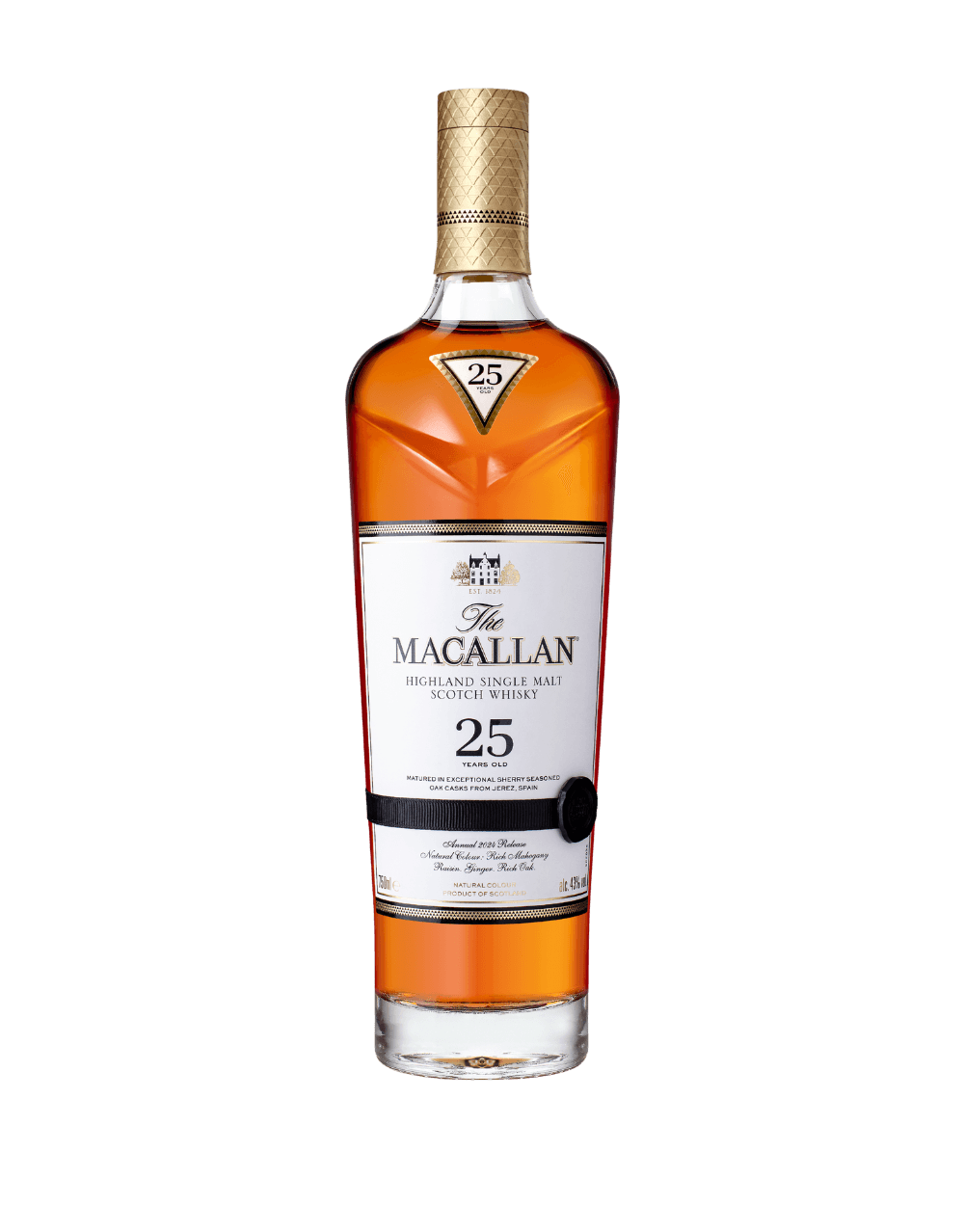 THE MACALLAN SHERRY OAK 25 YEARS OLD SINGLE MALT WHISKY 2024 RELEASE