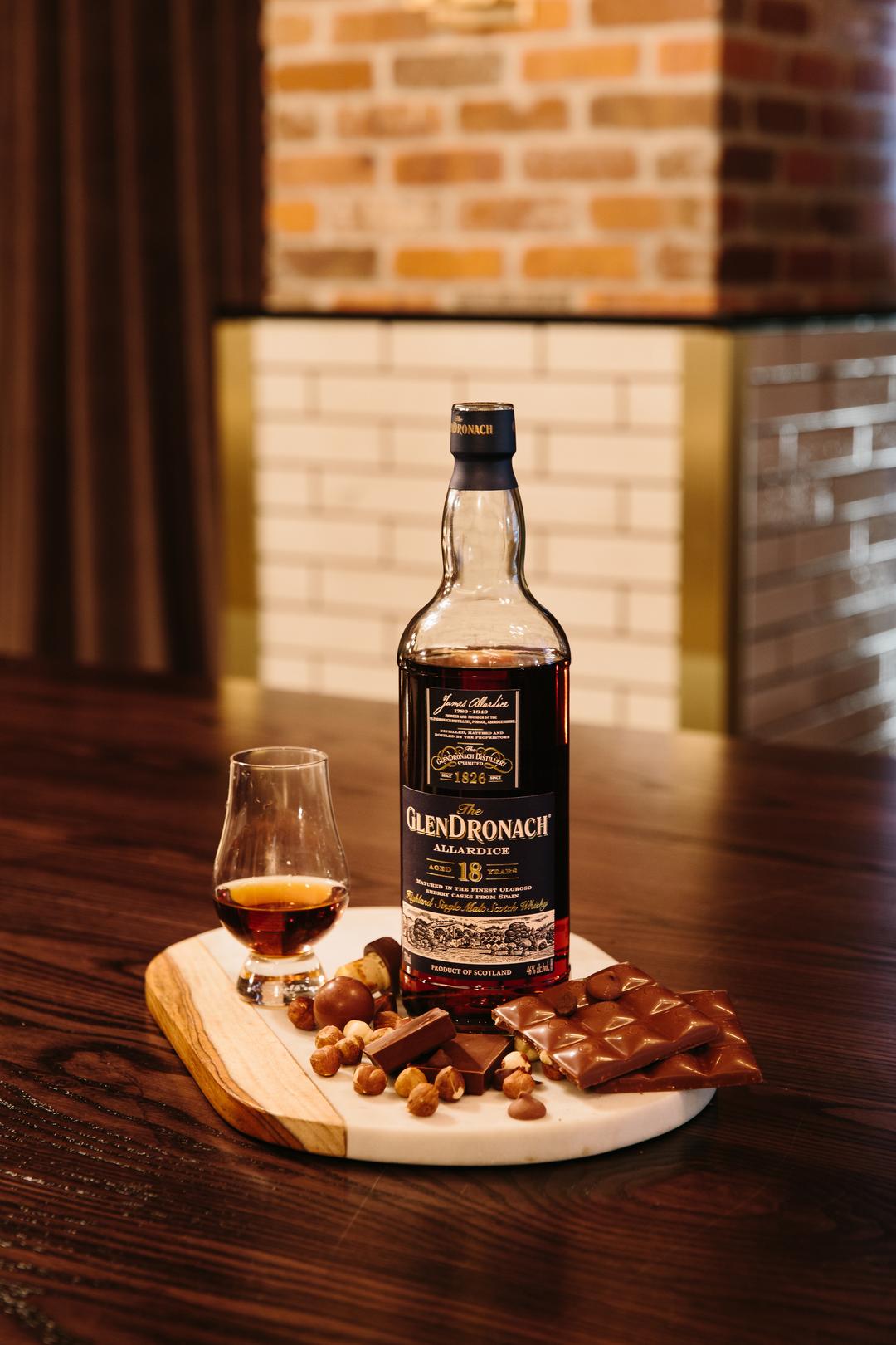 THE GLENDRONACH 18 YEAR OLD ALLARDICE SINGLE MALT WHISKEY