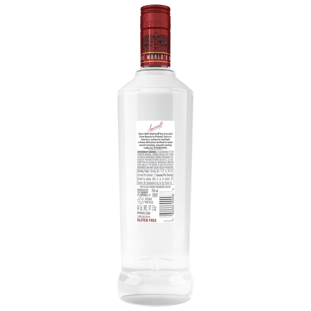 SMIRNOFF NO. 21 80 PROOF VODKA