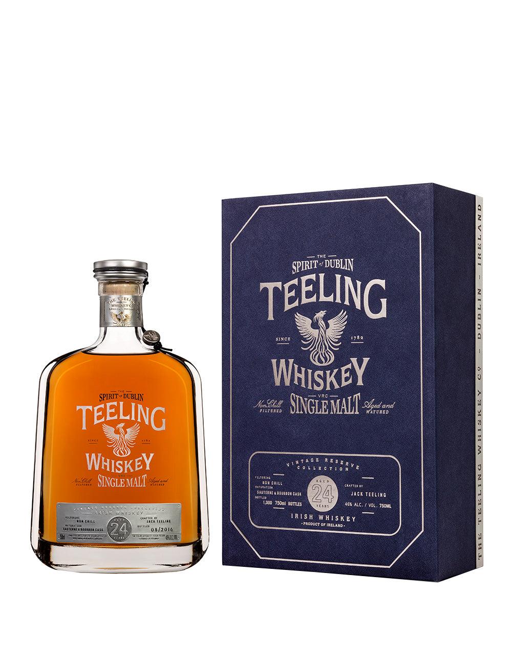 TEELING WHISKEY 24 YEAR OLD SINGLE MALT IRISH WHISKEY