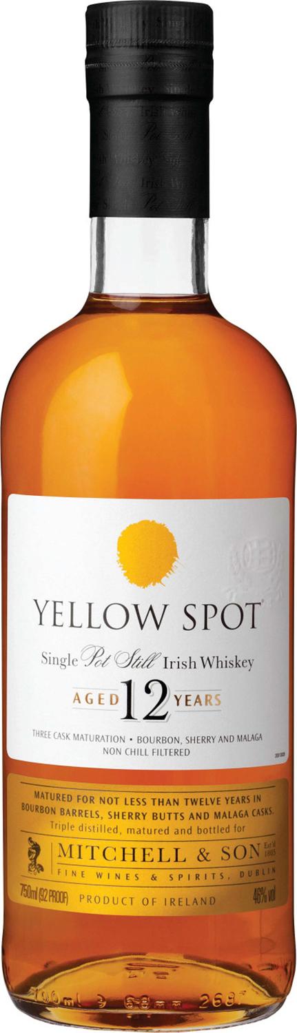 YELLOW SPOT 12 YEAR OLD IRISH WHISKEY
