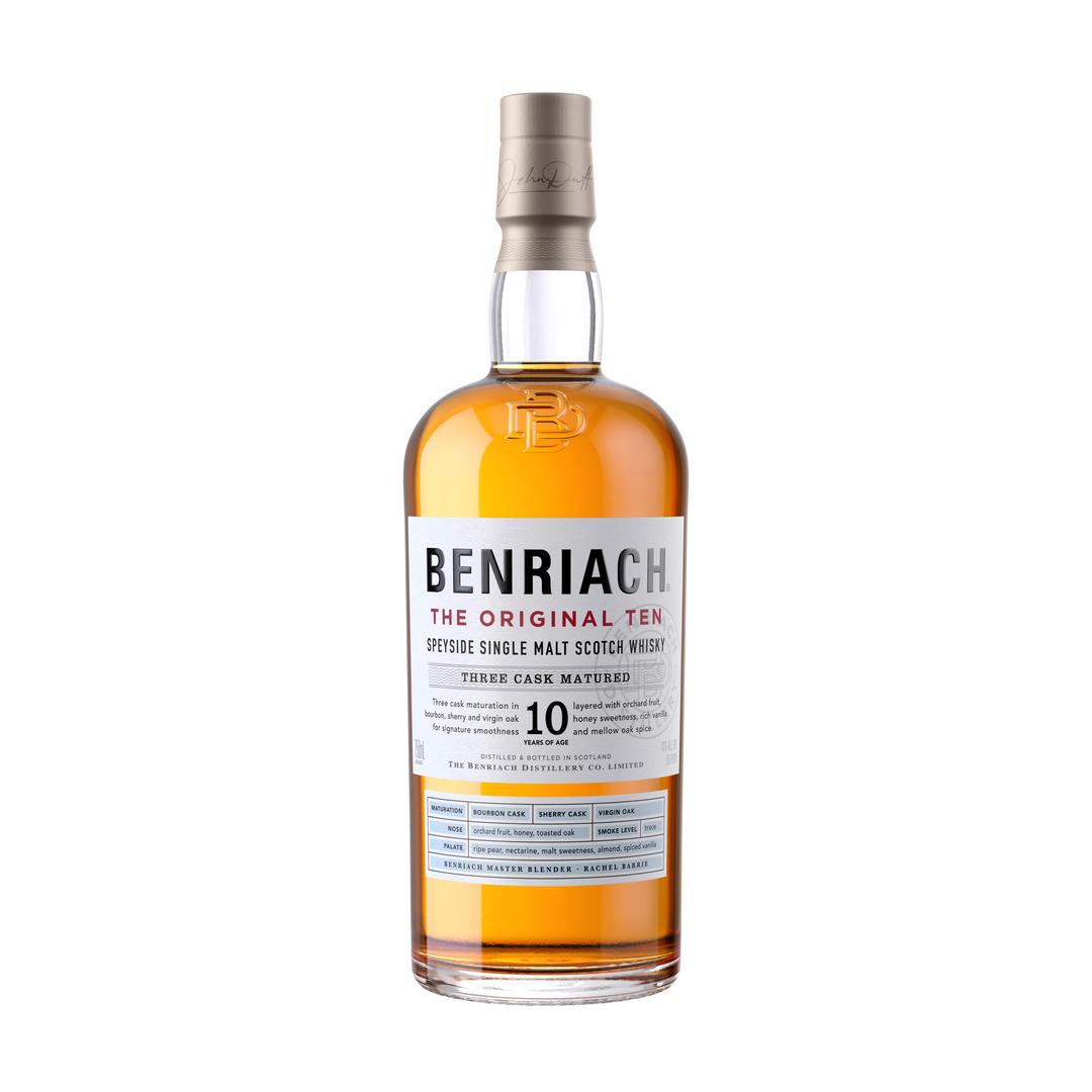 BENRIACH THE ORIGINAL TEN SPEYSIDE SINGLE MALT SCOTCH WHISKY