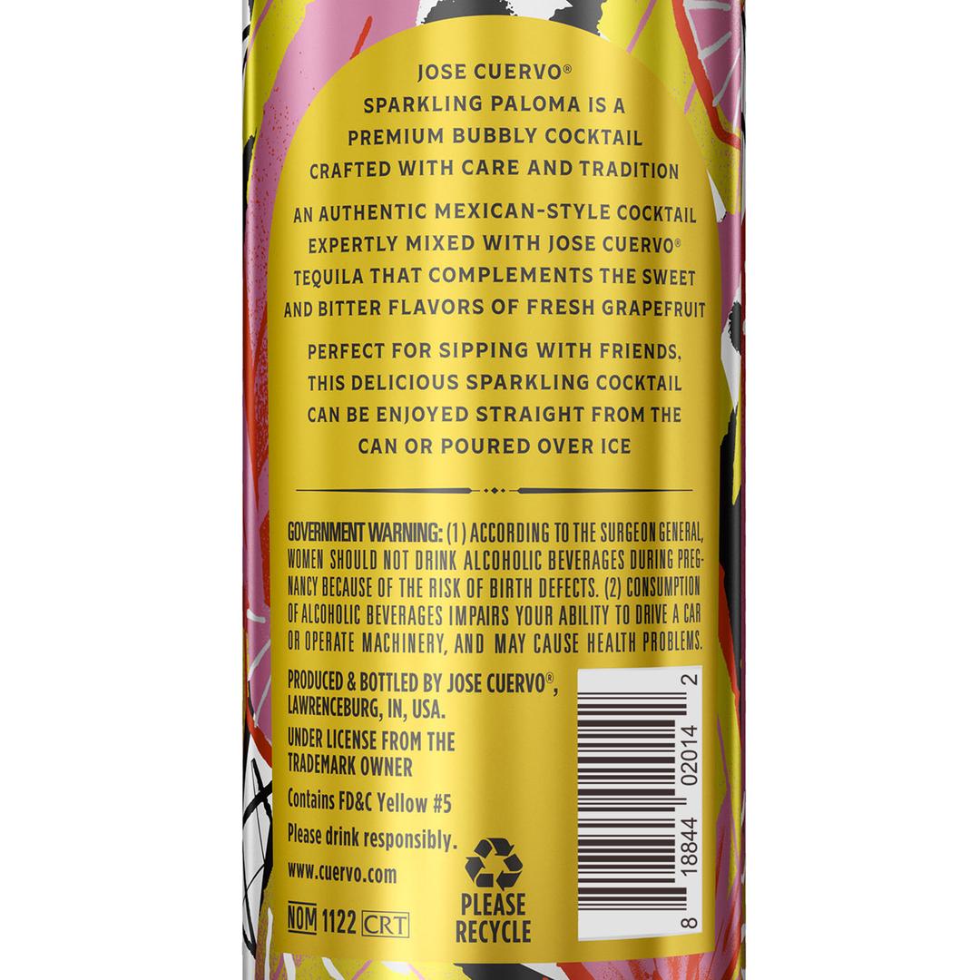 Jose Cuervo Cocktails-other Sparkling Paloma Citrus