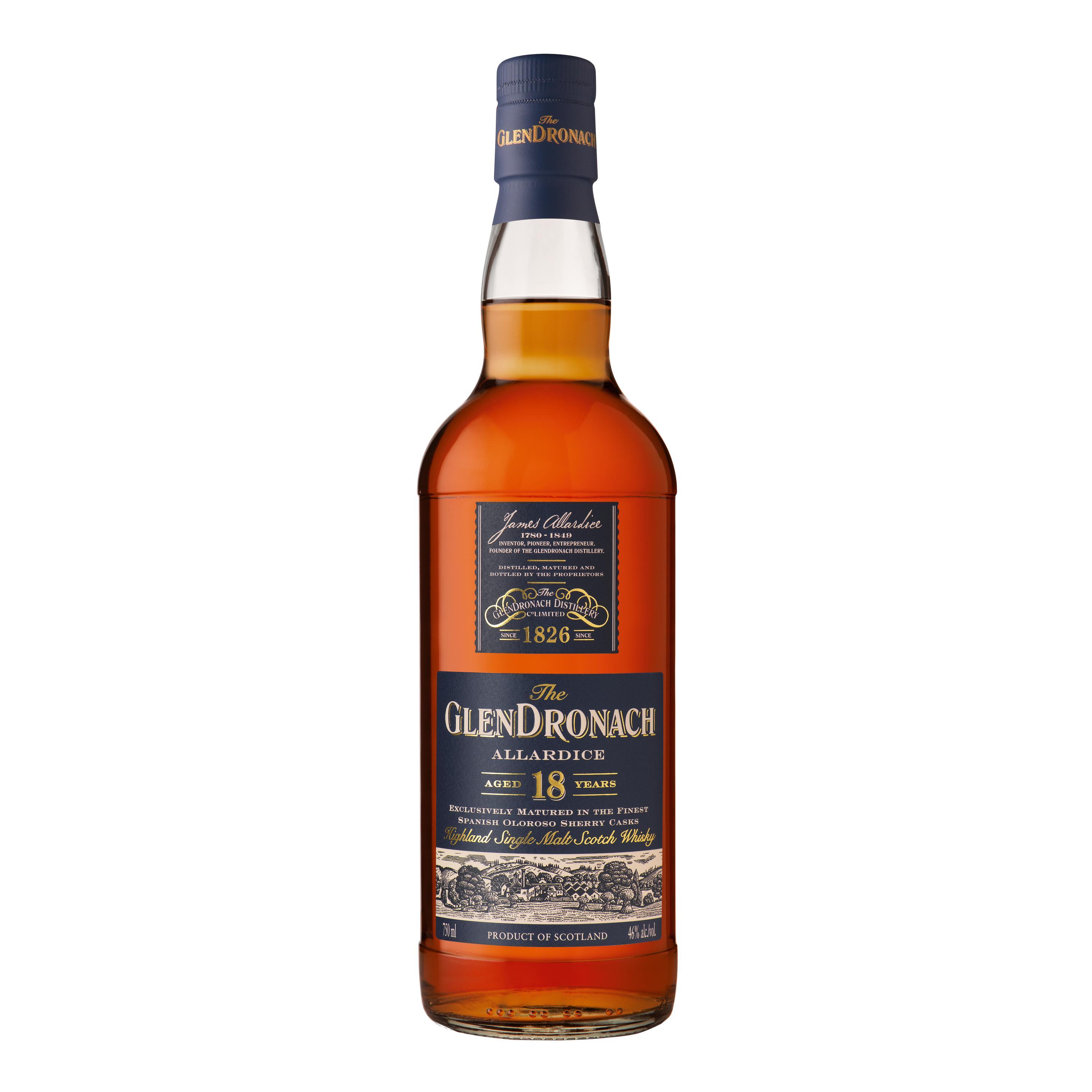 THE GLENDRONACH 18 YEAR OLD ALLARDICE SINGLE MALT WHISKEY