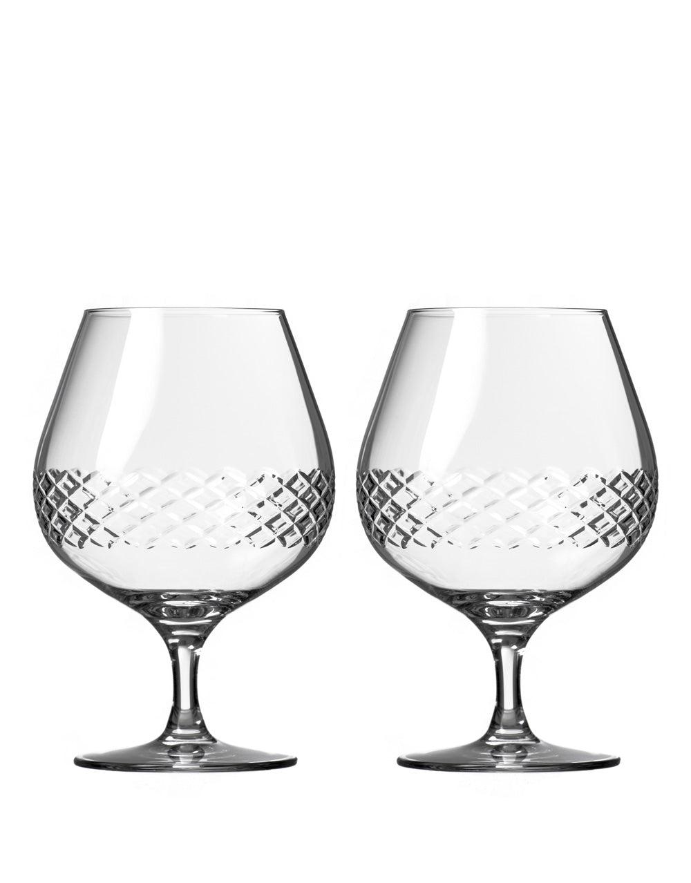 ROLF GLASS DIAMOND BRANDY SNIFTER