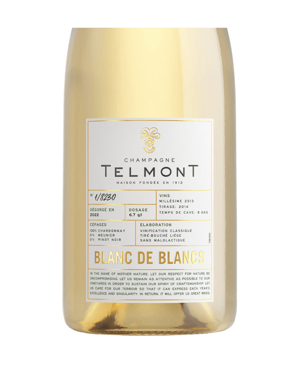 TELMONT CHAMPAGNE BLANC DE BLANCS 2013