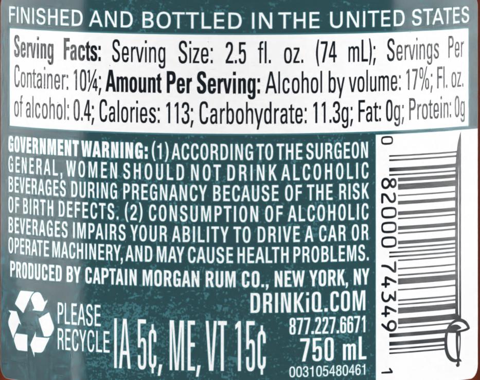 Captain Morgan Long Island Iced Tea Other