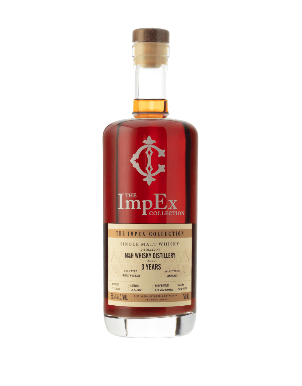 THE IMPEX COLLECTION 2018 3 YEAR OLD M&H MUSCAT WINE SINGLE CASK #2018-1069