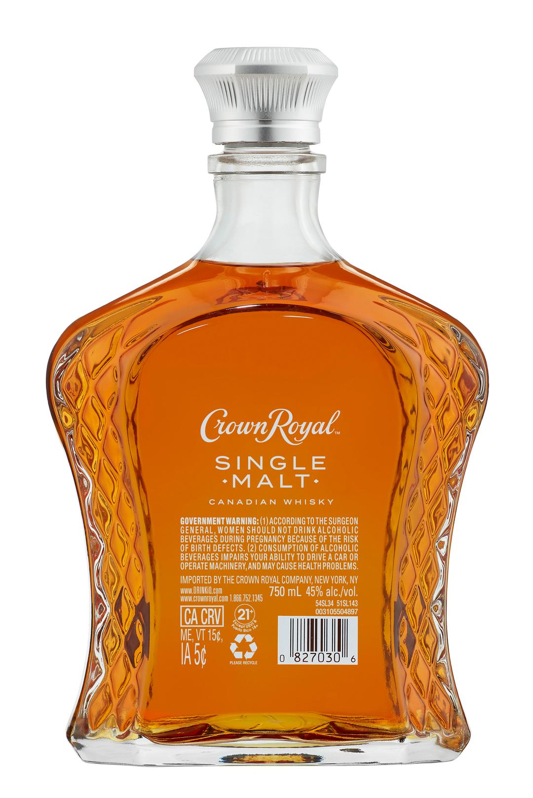 CROWN ROYAL SINGLE MALT CANADIAN WHISKY