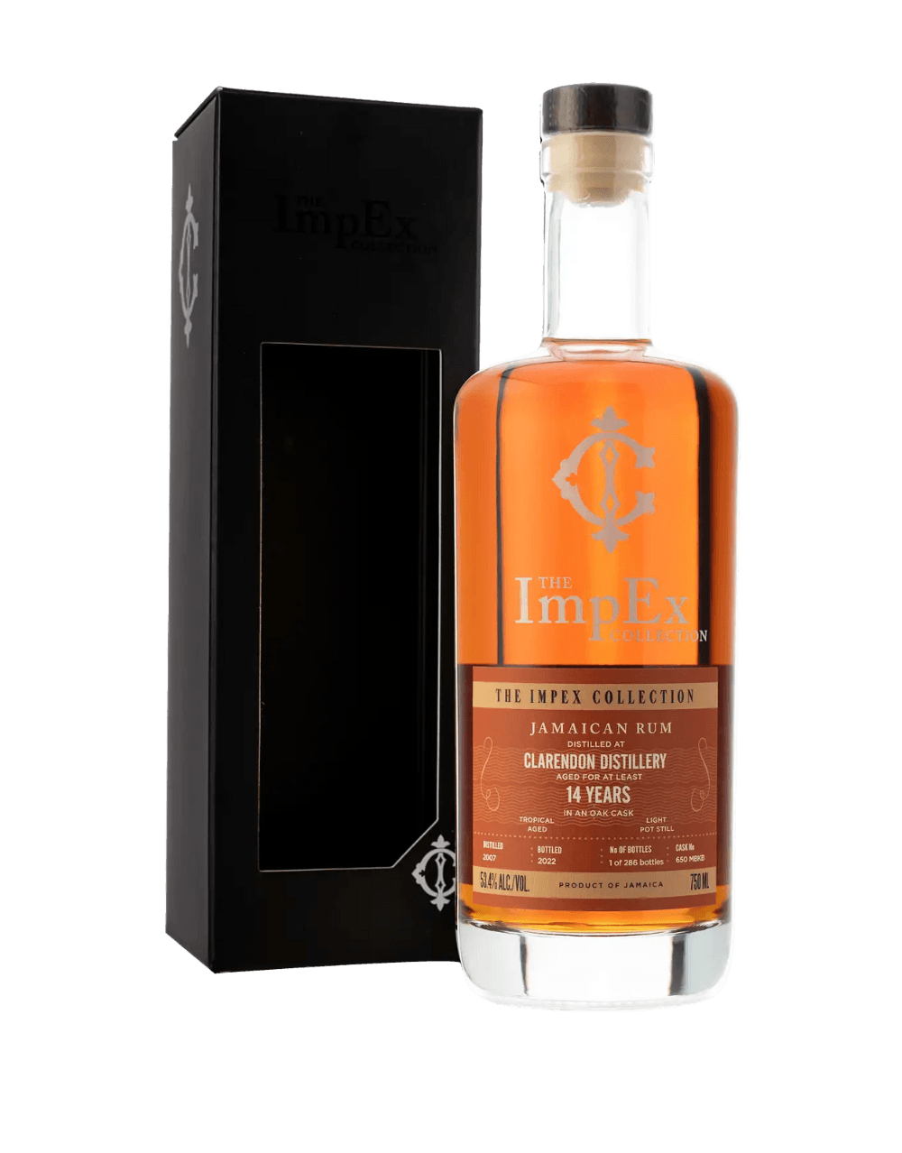 THE IMPEX COLLECTION 2007 14 YEAR OLD CLARENDON RUM SINGLE CASK #650 MBKB