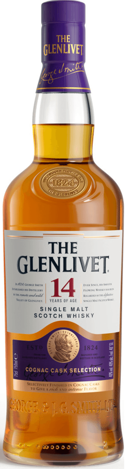 THE GLENLIVET 14 YEAR OLD SINGLE MALT SCOTCH WHISKY