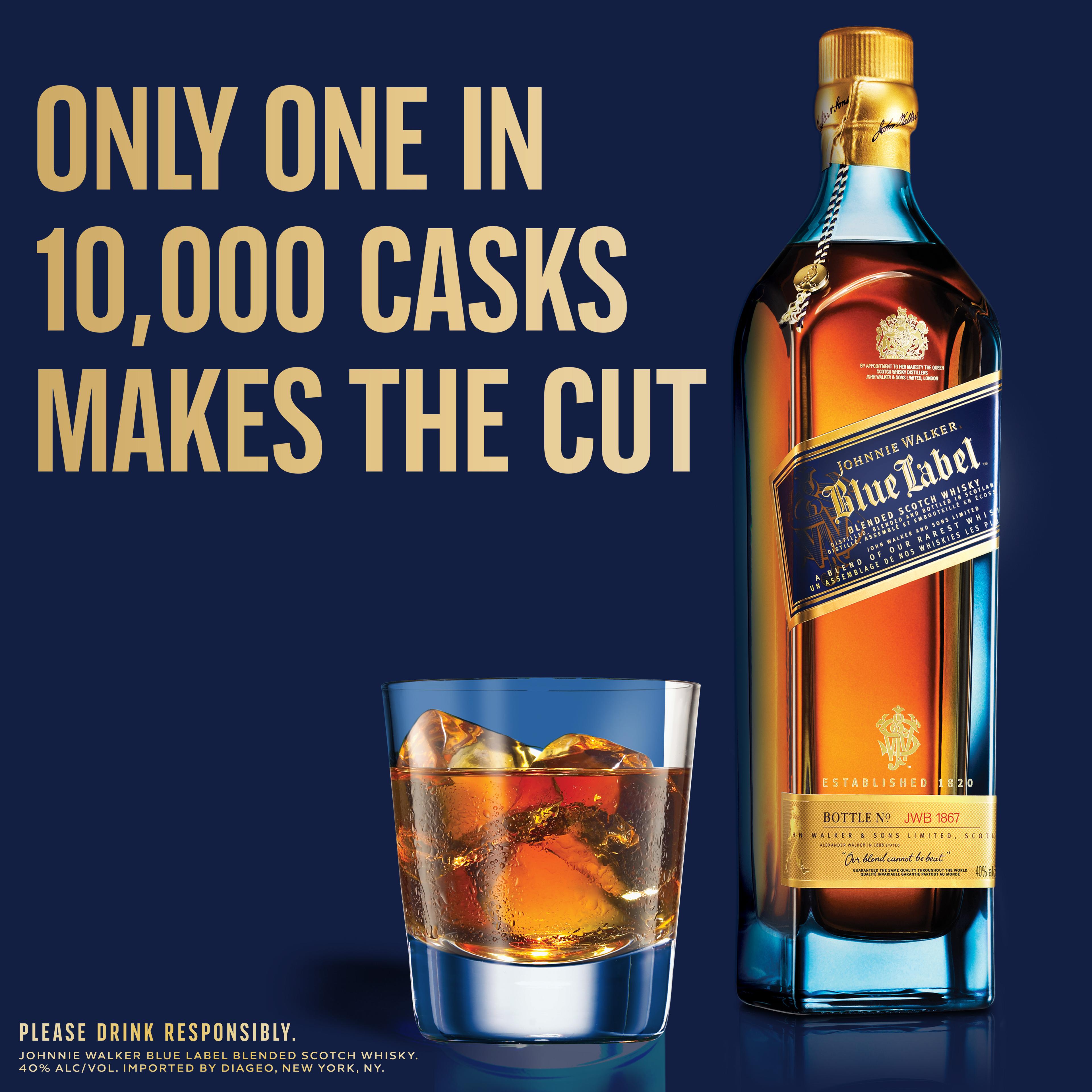 JOHNNIE WALKER BLUE LABEL BLENDED SCOTCH WHISKY, TEXAS EDITION