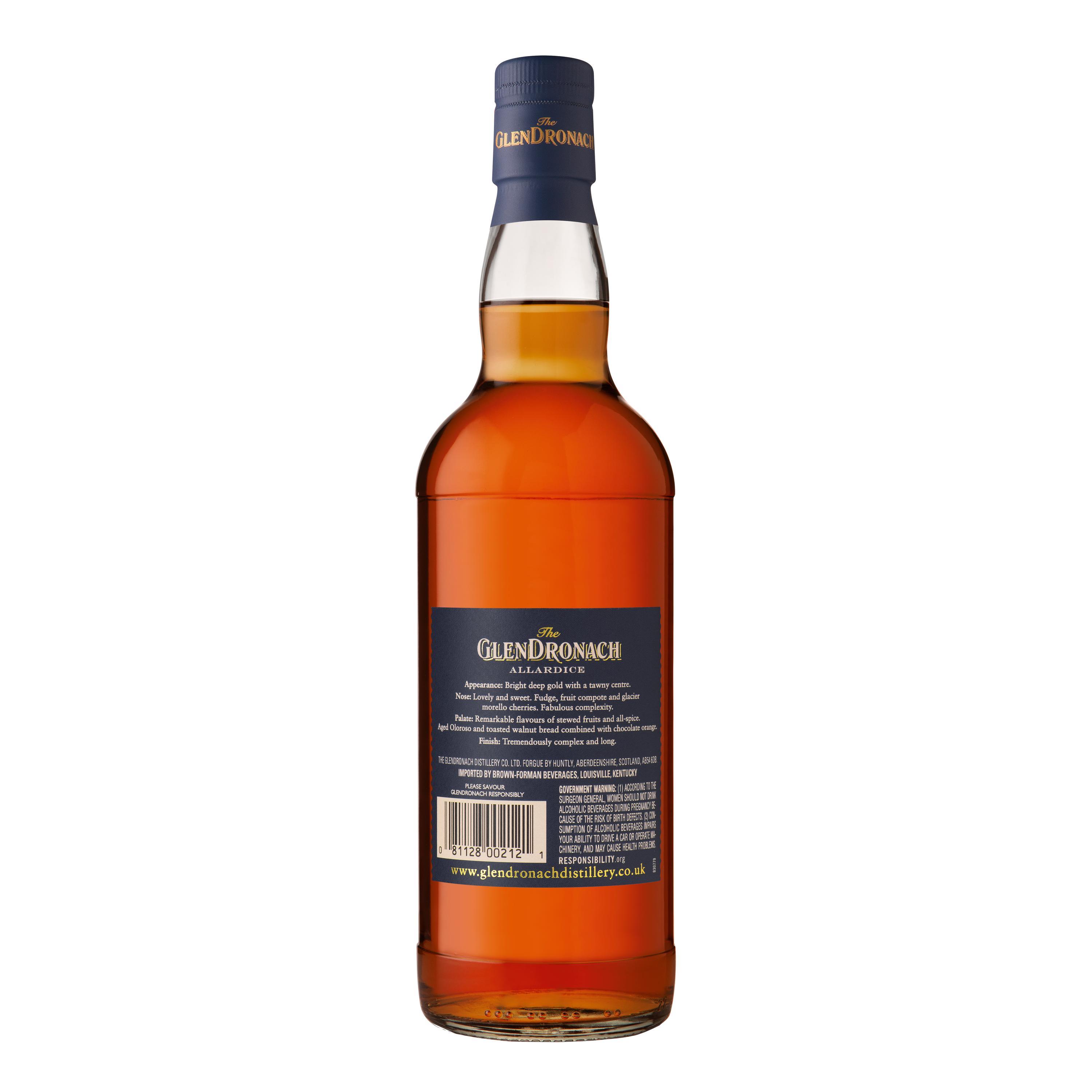 THE GLENDRONACH 18 YEAR OLD ALLARDICE SINGLE MALT WHISKEY