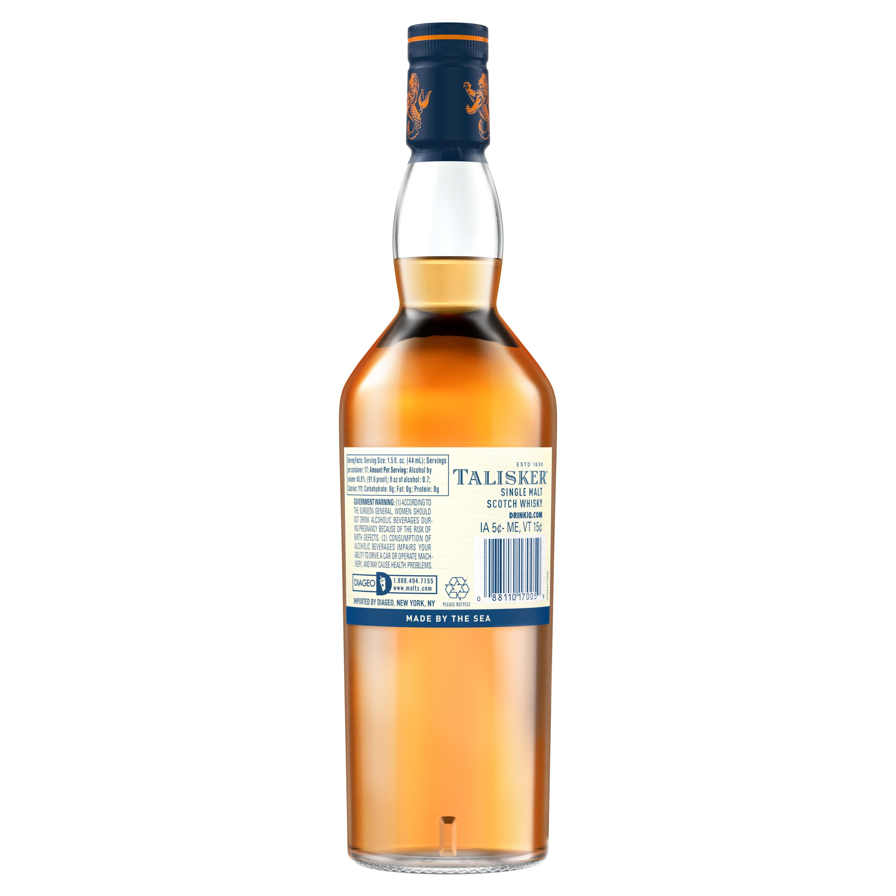 TALISKER 10 YEAR OLD SINGLE MALT SCOTCH WHISKEY