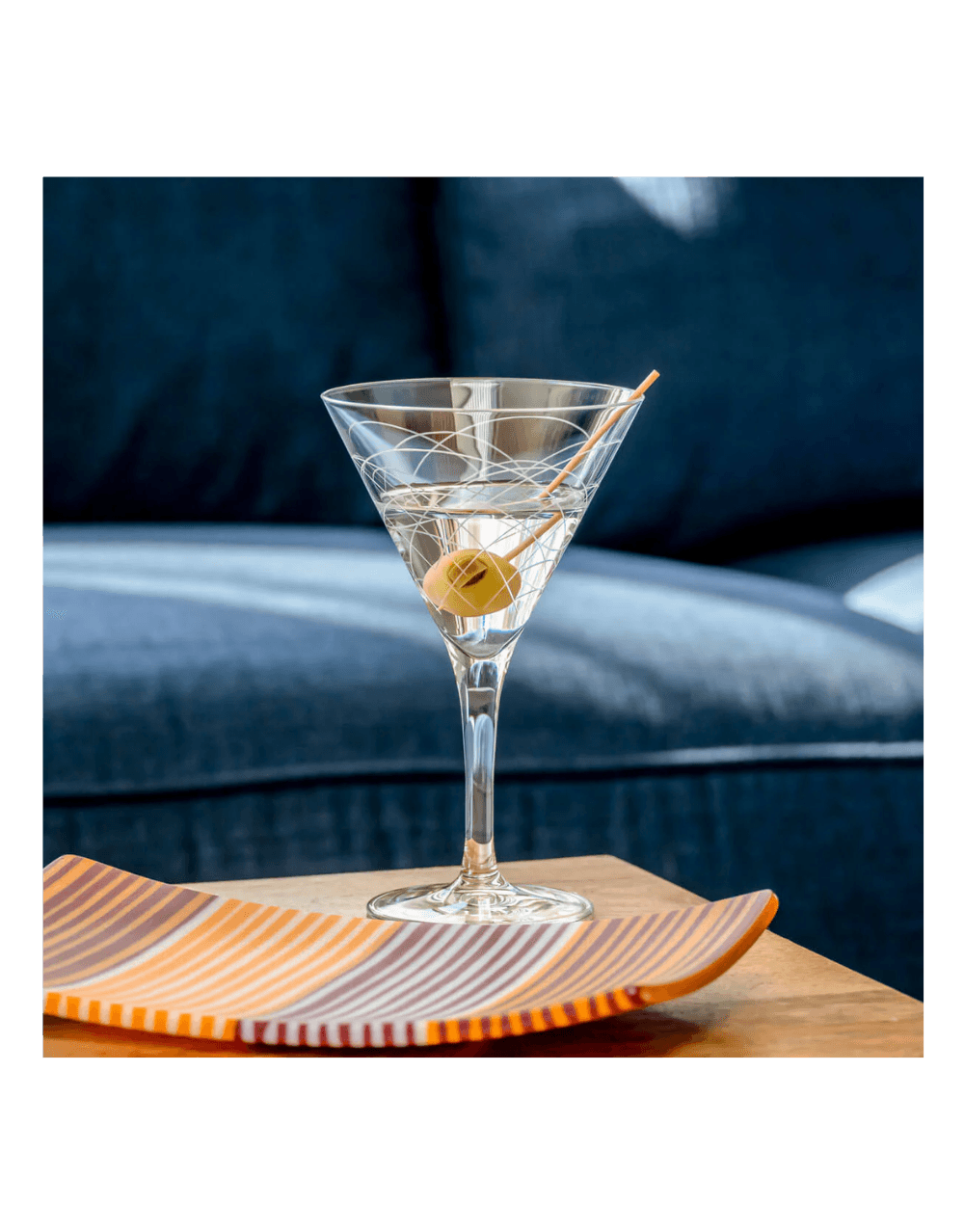 ROLF GLASS MID-CENTURY MODERN MARTINI GLASS (SET OF 2)