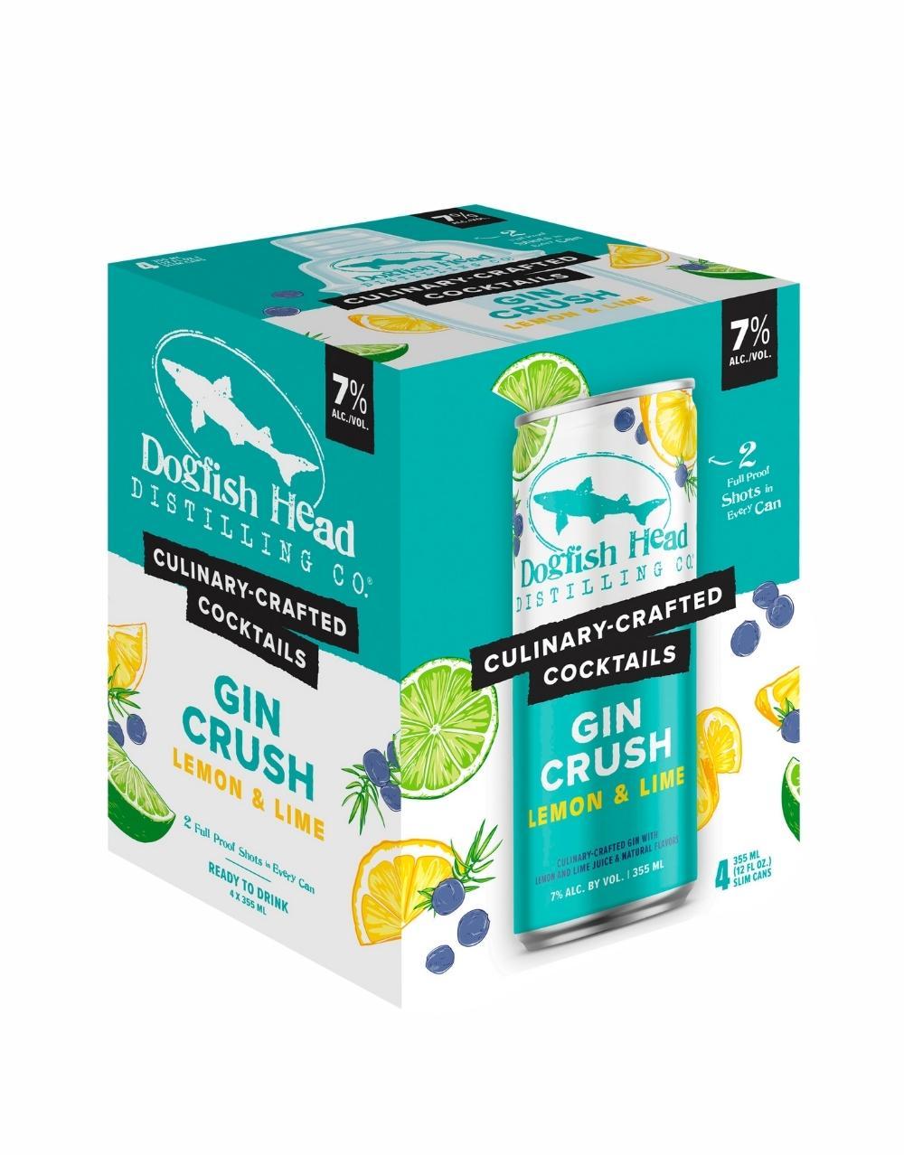 DOGFISH HEAD CULINARY-CRAFTED COCKTAILS LEMON & LIME GIN CRUSH