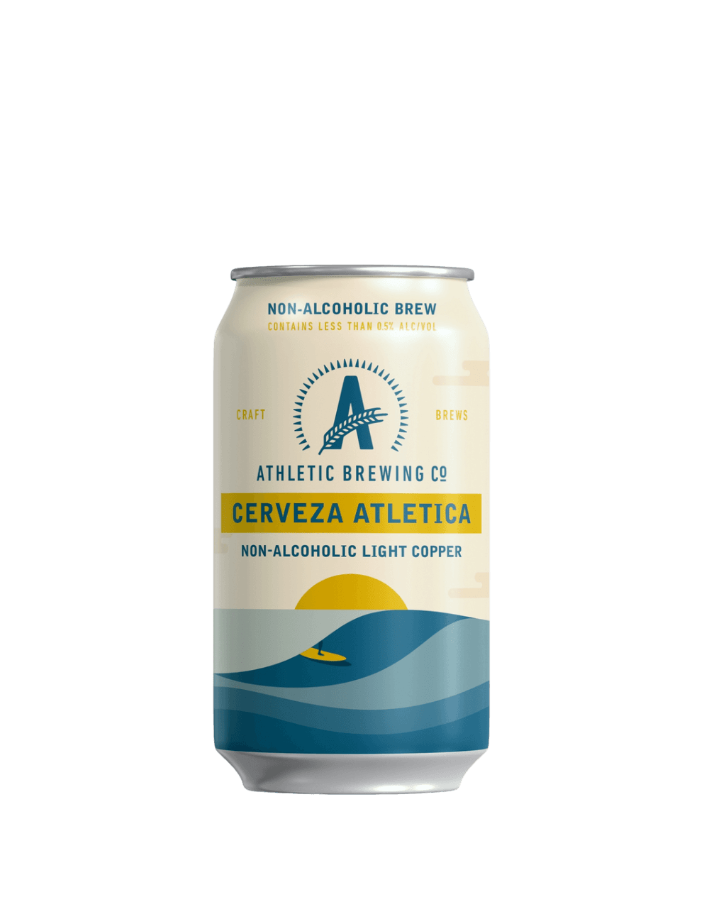 ATHLETIC BREWING CERVEZA ATLETICA NON ALCOHOLIC LIGHT COPPER