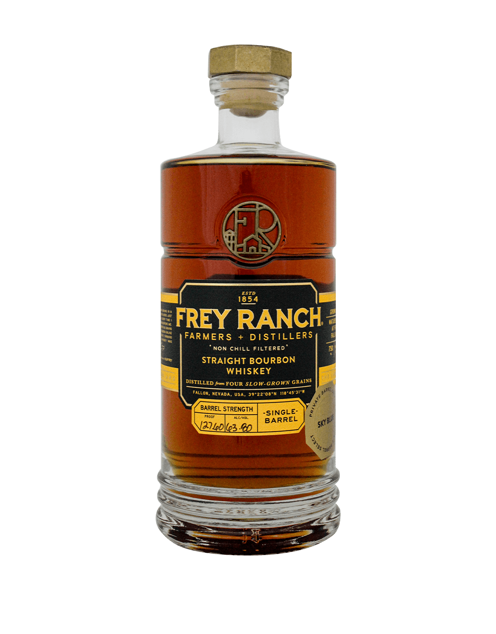FREY RANCH BARREL STRENGTH BOURBON SINGLE BARREL