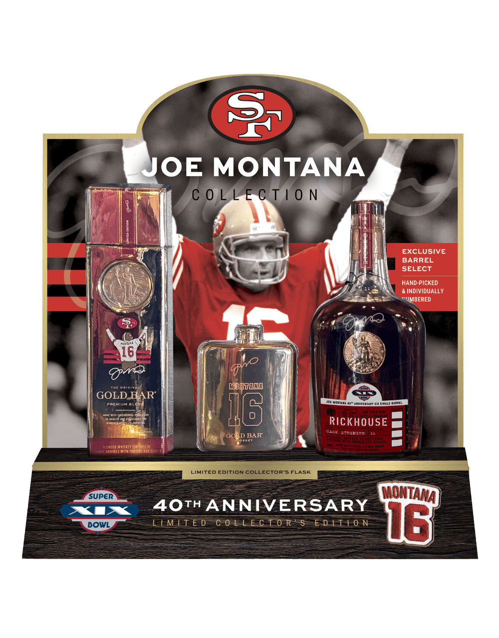 JOE MONTANA SUPER BOWL XIX 40TH ANNIVERSARY SET