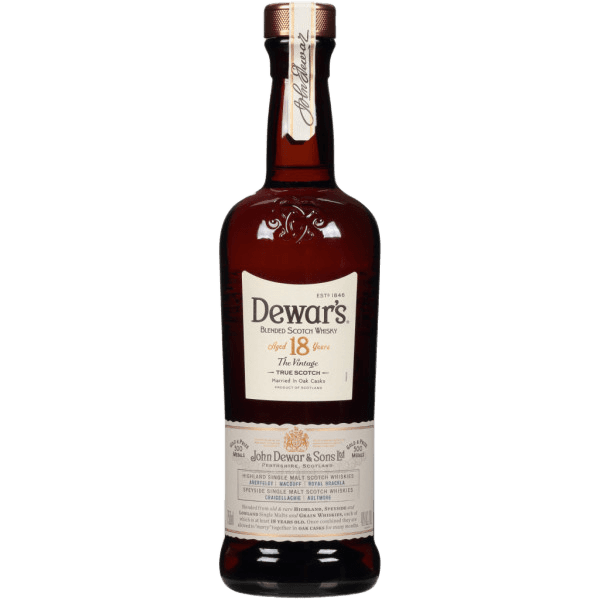 DEWAR'S 18 YEAR OLD BLENDED SCOTCH WHISKY PERSONALIZED