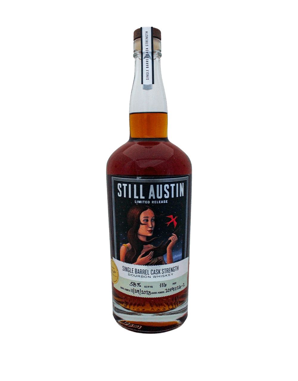 STILL AUSTIN SINGLE BARREL CASK STRENGTH BOURBON S3B4