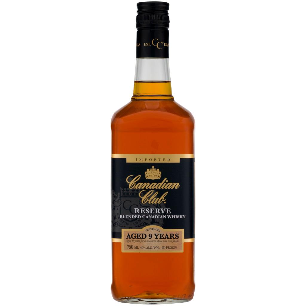 CANADIAN CLUB 9 YEAR OLD RESERVE CANADIAN WHISKY