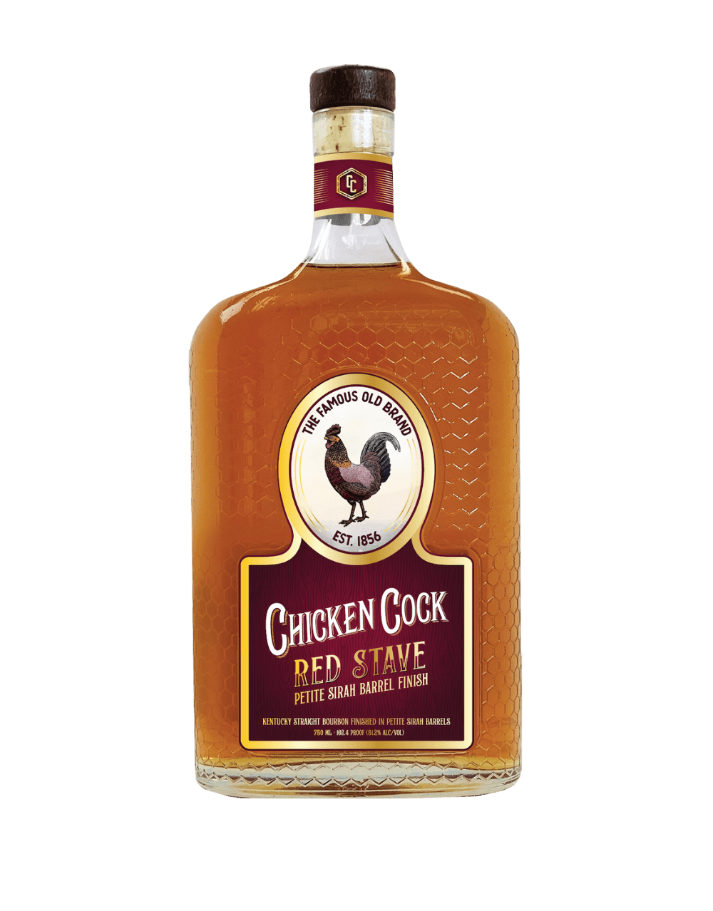 CHICKEN COCK RED STAVE KENTUCKY STRAIGHT BOURBON WHISKEY