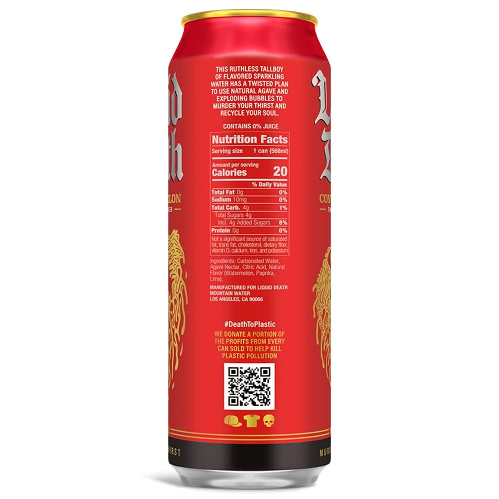 LIQUID DEATH SPARKLING WATER, CONVICTED MELON