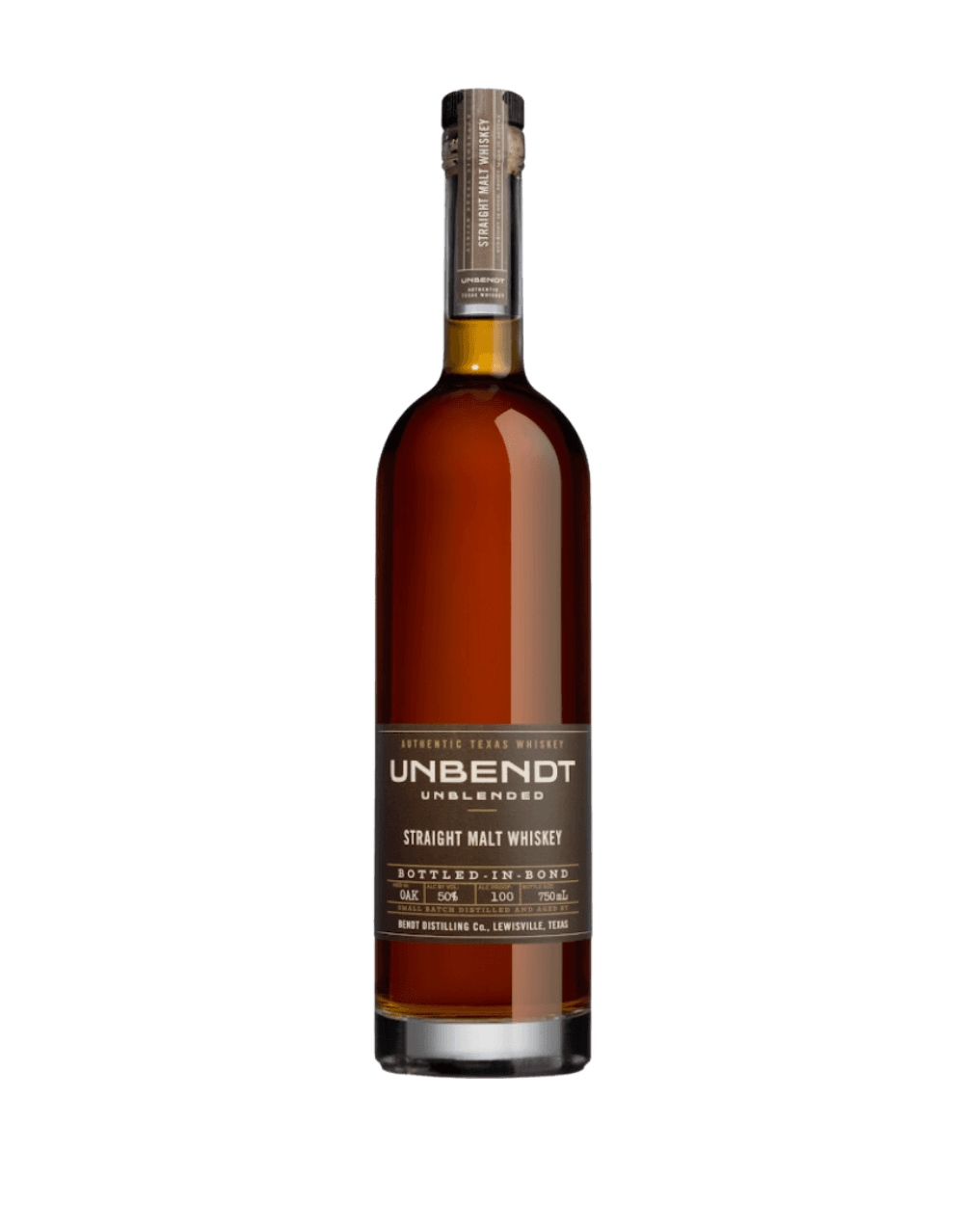 UNBENDT TEXAS BOTTLE IN BOTTLE STRAIGHT MALT WHISKEY