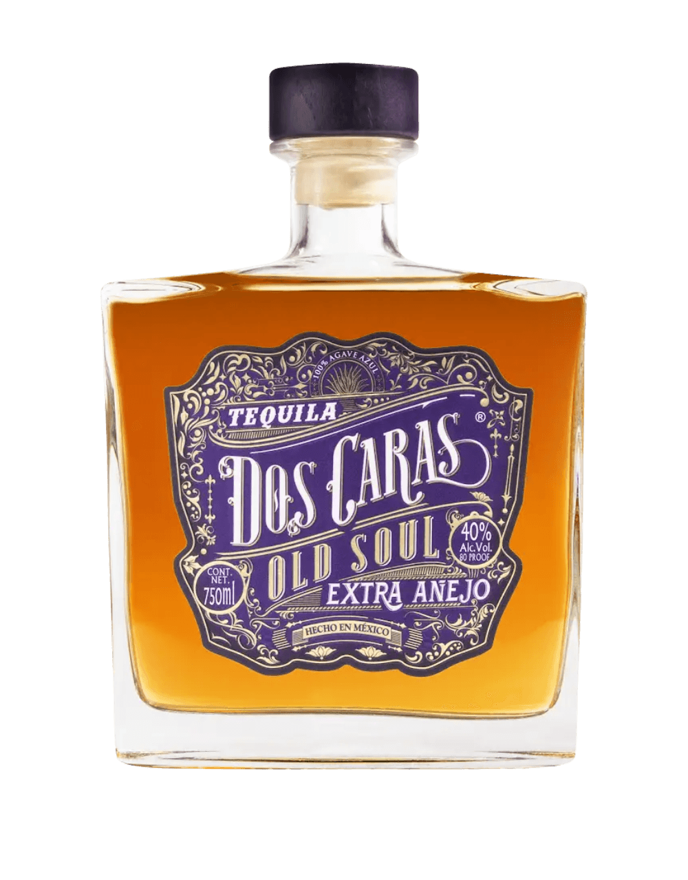 DOS CARAS TEQUILA OLD SOUL EXTRA AÑEJO