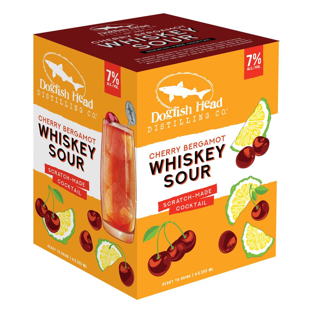 DOGFISH HEAD SCRATCH-MADE COCKTAILS CHERRY BERGAMOT WHISKEY SOUR
