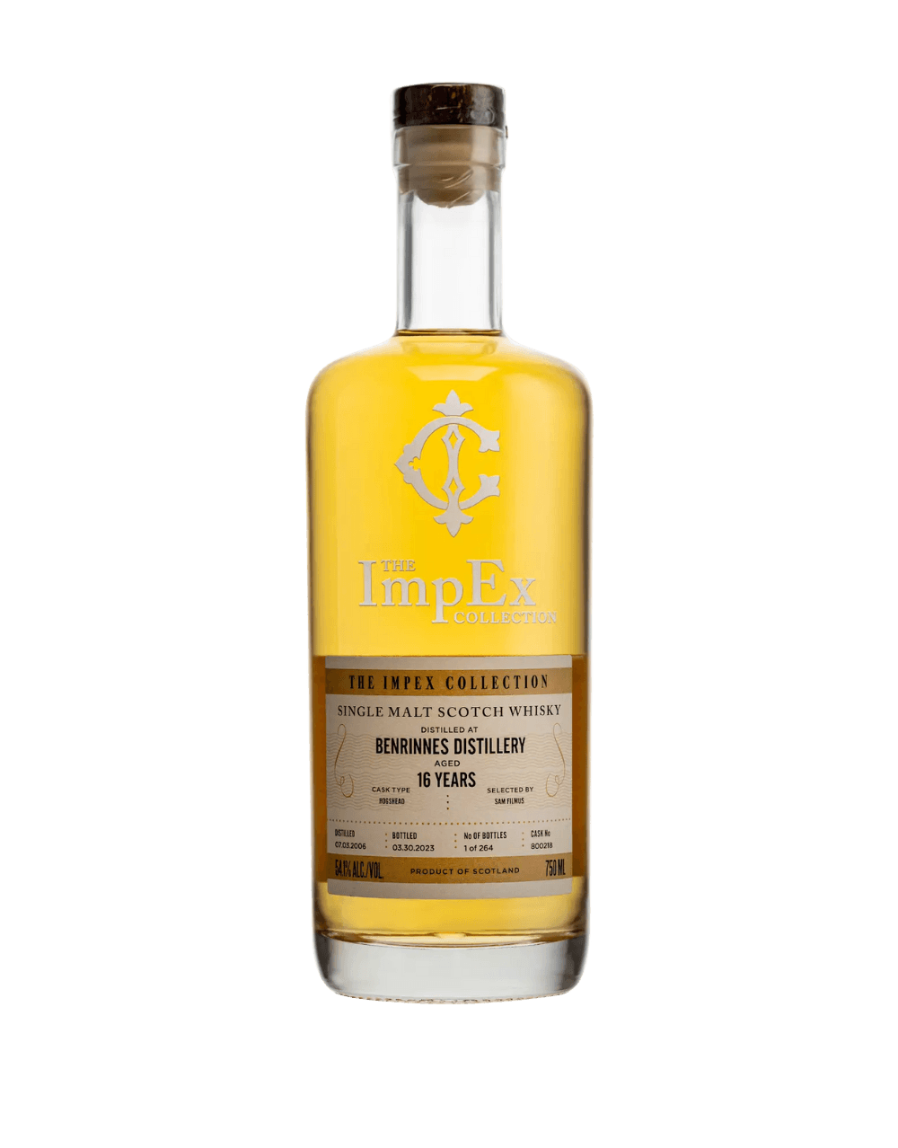 THE IMPEX COLLECTION 2006 16 YEAR OLD BENRINNES SINGLE CASK #800218