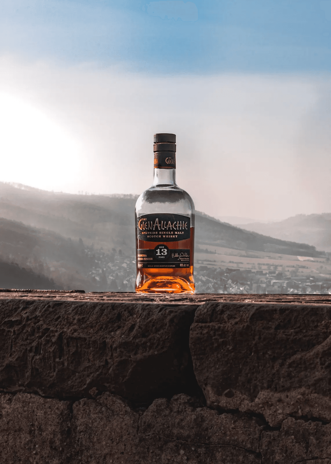 GLENALLACHIE 13 YEAR OLD MADEIRA WOOD FINISH SCOTCH