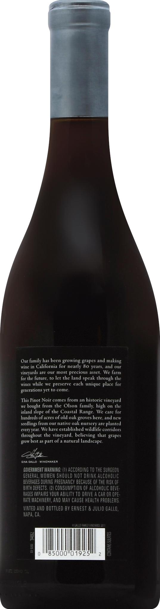GALLO SIGNATURE SERIES SANTA LUCIA HIGHLANDS PINOT NOIR RED WINE