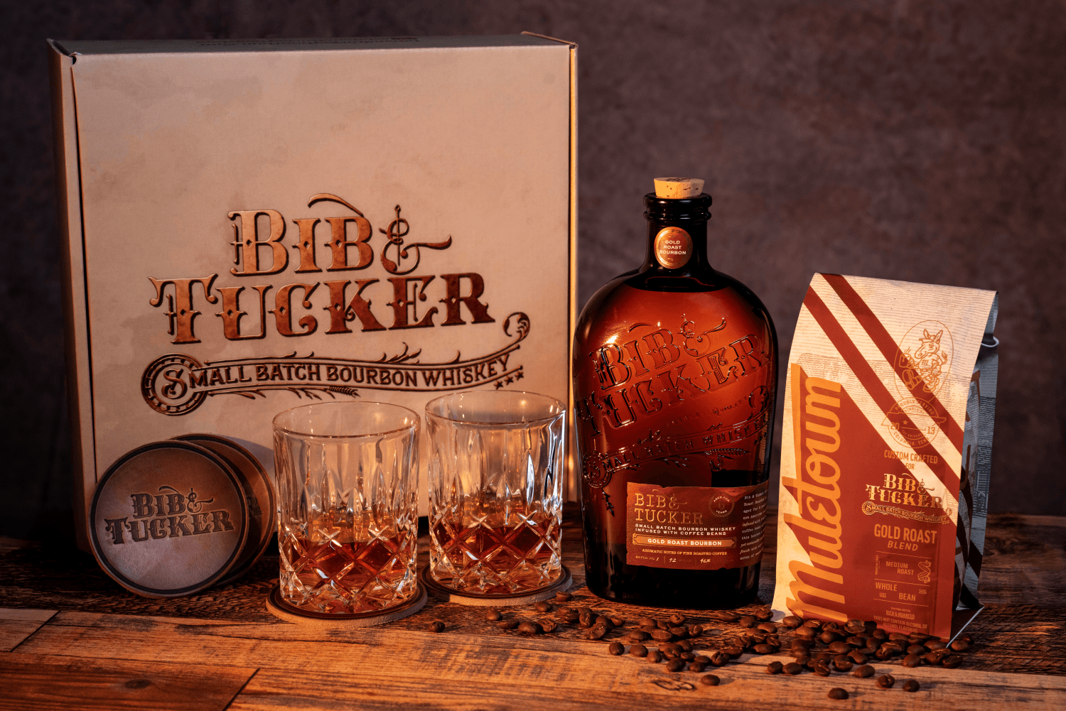 THE BIB & TUCKER GOLD ROAST BOURBON PROVISIONS PARCEL