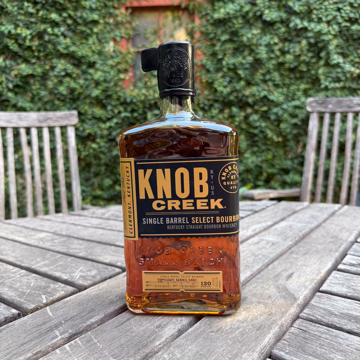 KNOB CREEK SINGLE BARREL SELECT BOURBON WHISKEY S4B2